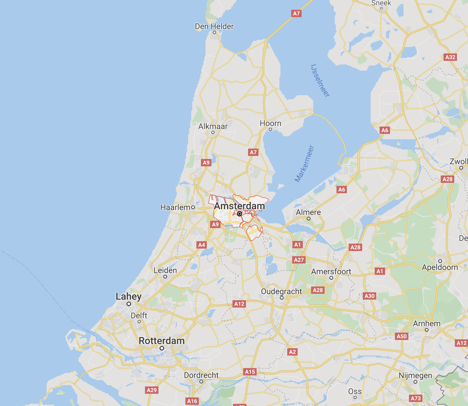 Amsterdam Şehir Haritası